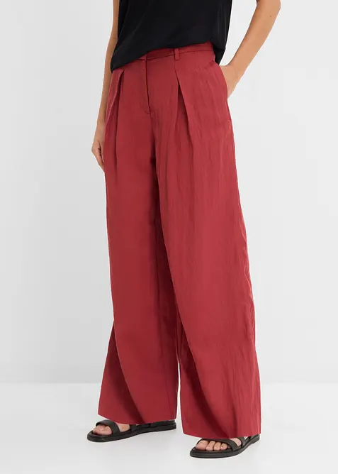 Sommerliche Bundfaltenhose aus Viskose-Mix, bonprix