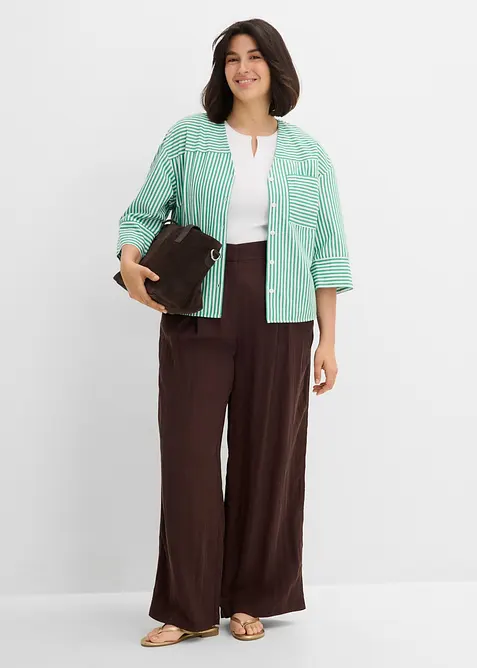 Pantalon estival &agrave; pinces, bonprix