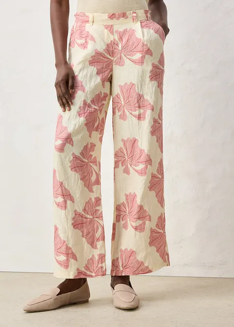 Marlenehose aus reinem Leinen, bonprix