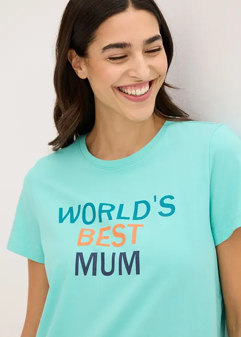 Chemise de nuit courte 100% coton, bonprix