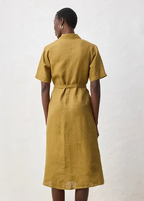 Blusenkleid aus reinem Leinen, bonprix