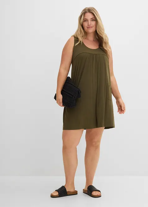 Robe courte en jersey en viscose douce, bonprix