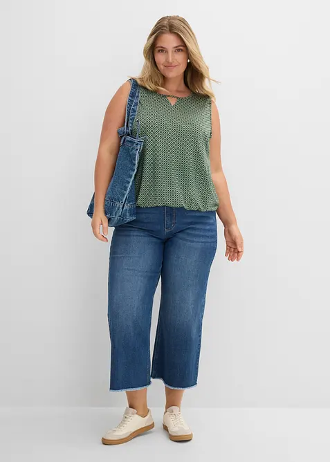 Top avec base &eacute;lastiqu&eacute;e, bonprix