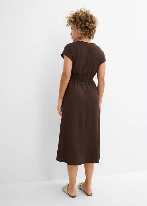 Jerseykleid aus luftigem Cr&ecirc;pe, bonprix