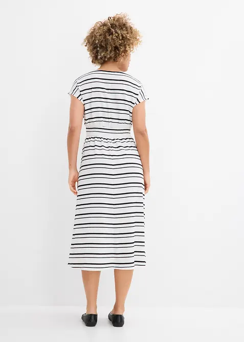 Jerseykleid aus luftigem Cr&ecirc;pe, bonprix