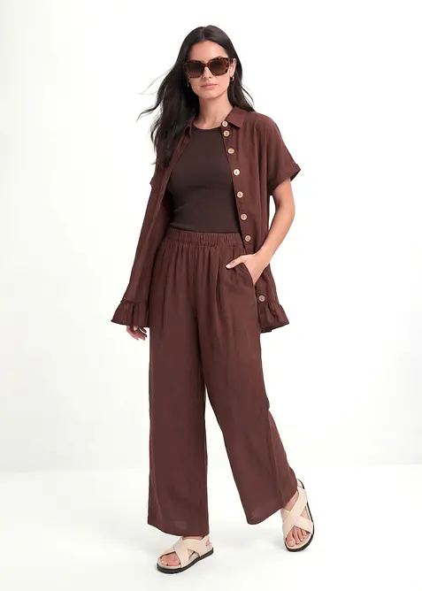 Culotte aus Leinen-Mix, bonprix