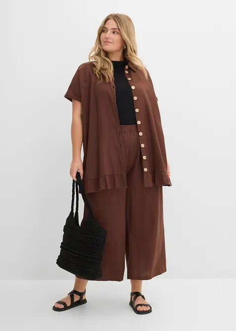 Culotte aus Leinen-Mix, bonprix