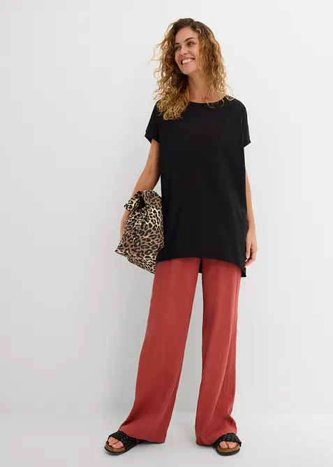 T-shirt long 100% coton, bonprix