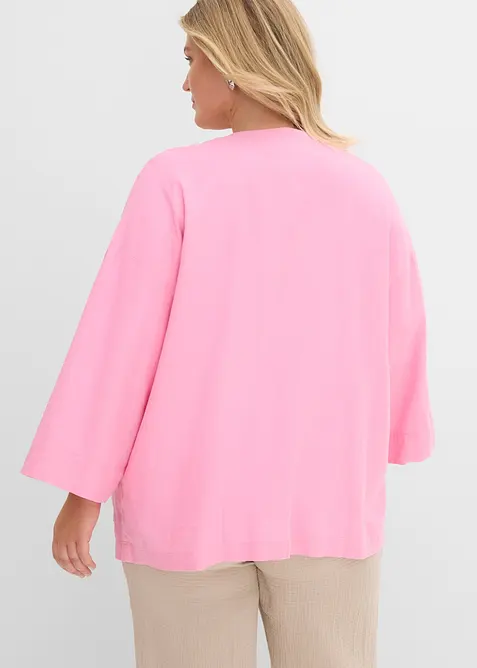Veste kimono en lin m&eacute;lang&eacute;, bonprix