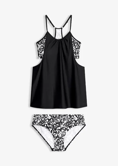 Tankini mit spezieller R&uuml;ckenl&ouml;sung (2-tlg.Set), bonprix