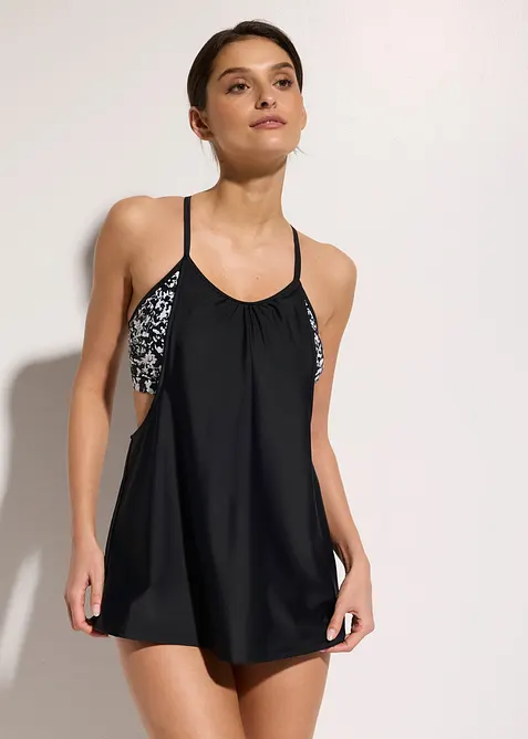 Tankini mit spezieller R&uuml;ckenl&ouml;sung (2-tlg.Set), bonprix