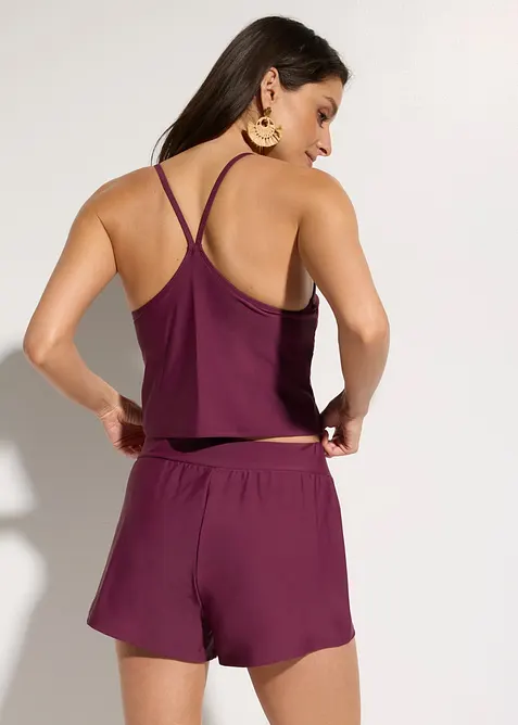 Tankini mit Badeshorts und integrierter Hose, schnelltrocknend (2-tlg.Set), bonprix