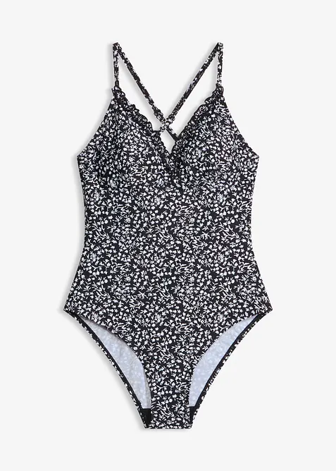 Maillot 1 pi&egrave;ce &agrave; bretelles crois&eacute;es, bonprix