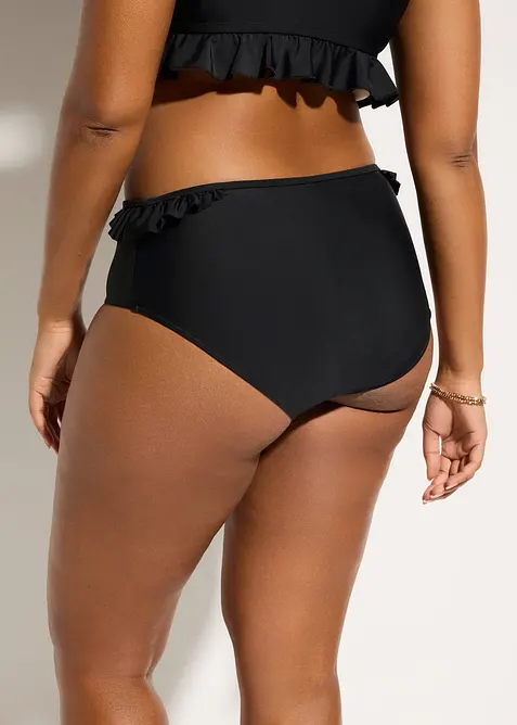 Highwaist-Bikinihose mit R&uuml;schen schnell trocknend, bonprix