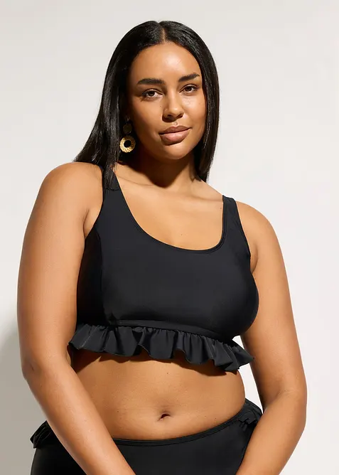 Bedeckendes Bustier-Bikinioberteil schnell trocknend, bonprix