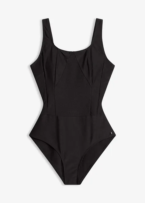 Medium Shape-Badeanzug aus gl&auml;nzendem Material, bonprix