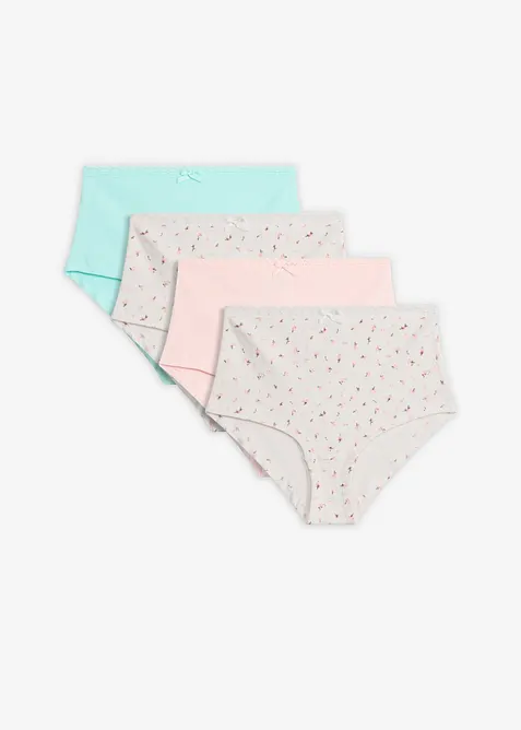 Maxi-Panty aus weicher Baumwollrippe​  (4er Pack)​, bonprix