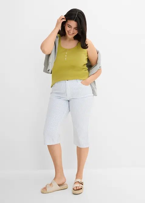 Capri-Jeans Mid Waist, bonprix