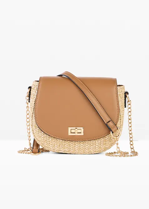 Sac &agrave; bandouli&egrave;re effet paille, bonprix