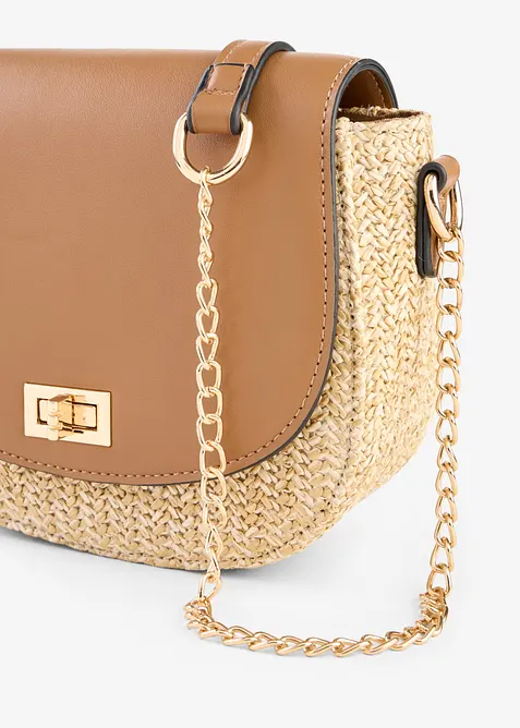 Sac &agrave; bandouli&egrave;re effet paille, bonprix