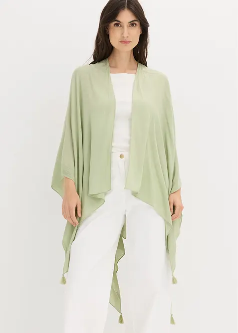 Sommerponcho aus reiner Viskose, bonprix