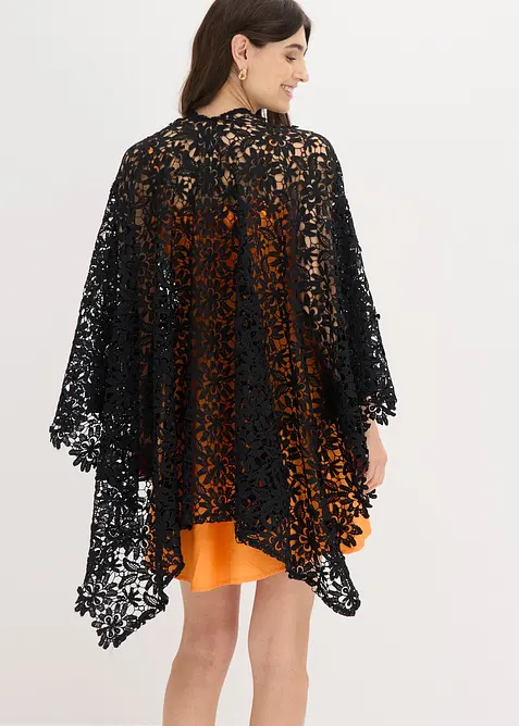 Poncho aus H&auml;kelspitze, bonprix