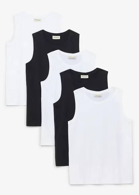 Lot de 5 d&eacute;bardeurs coton, bonprix