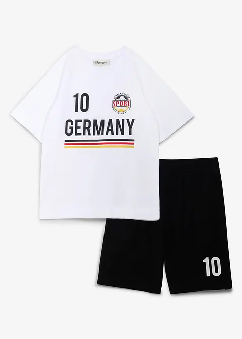 T-shirt et short en jersey 100% coton doux (ens. 2&nbsp;pces), bonprix