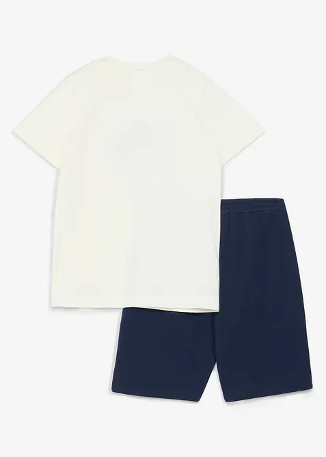 T-shirt et bermuda sweat 100% coton (ens. 2&nbsp;pces), bonprix