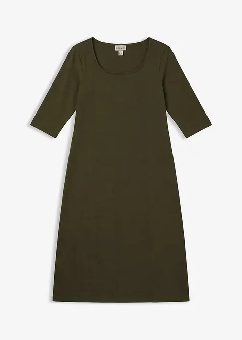Jerseykleid aus purer Bio-Baumwolle, bonprix