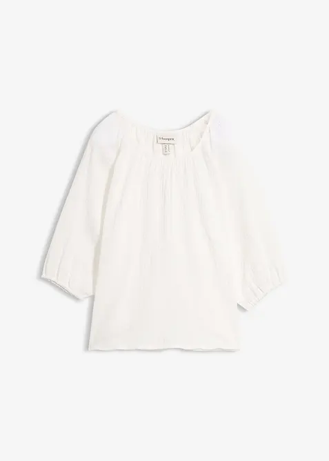 Musselin-Tunika aus reiner Baumwolle, bonprix