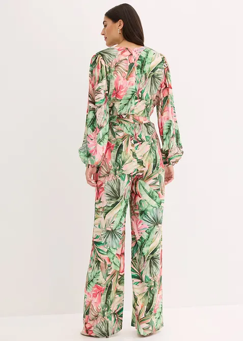 Jumpsuit mit tiefem Ausschnitt, bonprix