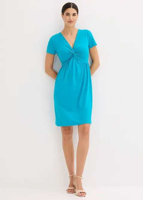 Robe en jersey &agrave; d&eacute;collet&eacute; plongeant, bonprix