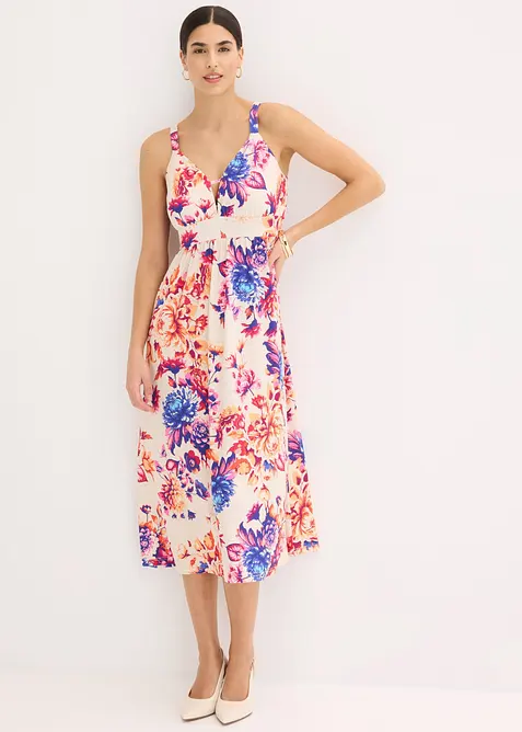 Maxikleid mit tiefem Ausschnitt, bonprix