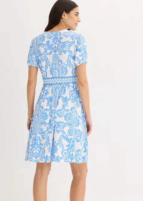 Jerseykleid mit tiefem Ausschnitt, bonprix