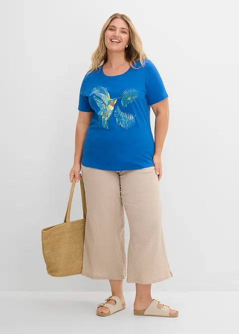 Baumwoll Shirt mit Druck, bonprix