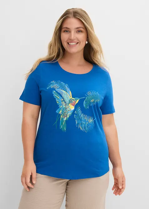 Baumwoll Shirt mit Druck, bonprix