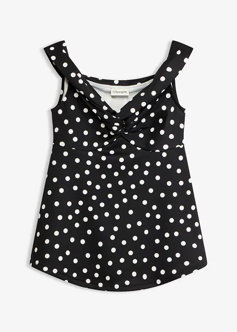 Cold-Shoulder-Shirt mit tiefem Ausschnitt, bonprix