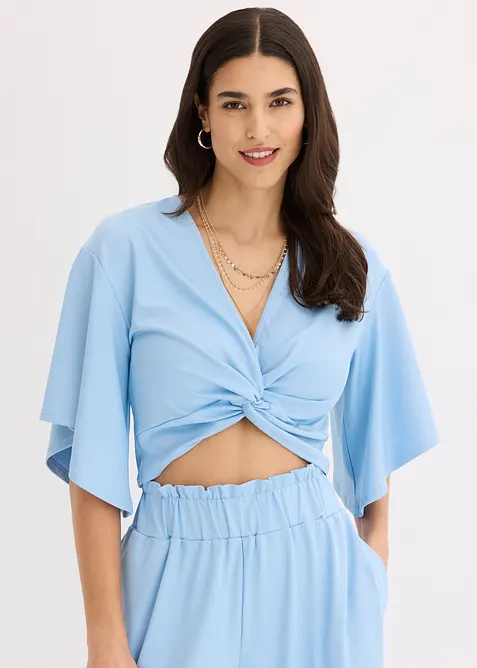 Shirt in verk&uuml;rzter Form, bonprix