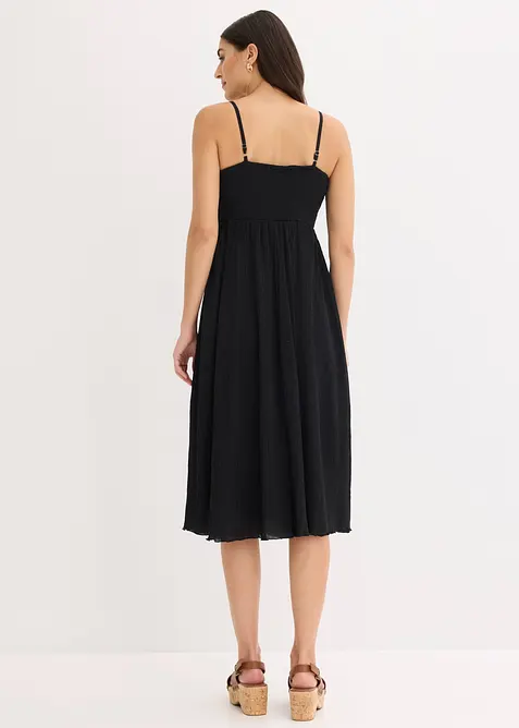 Midikleid mit Spitzeneinsatz, bonprix