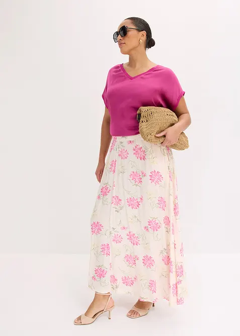 Jupe longue 100% viscose, bonprix