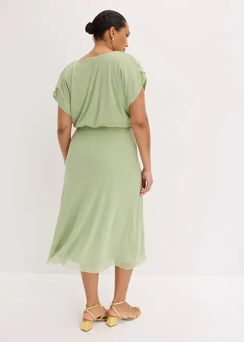 Jerseykleid aus softem Mesh, bonprix