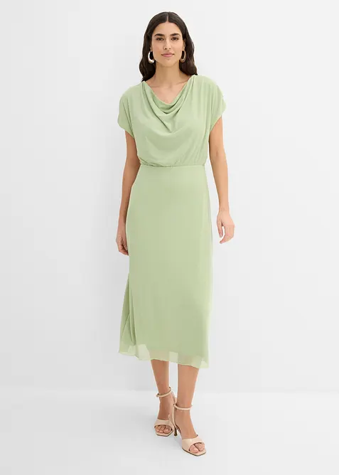 Jerseykleid aus softem Mesh, bonprix