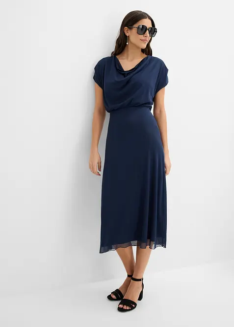 Robe en jersey mesh doux, bonprix