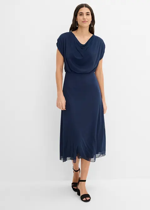 Robe en jersey mesh doux, bonprix