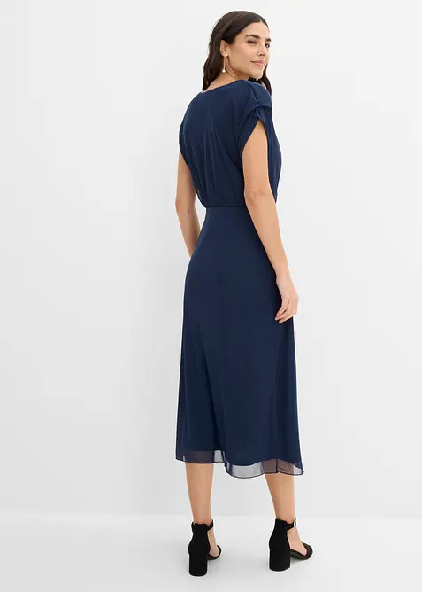 Robe en jersey mesh doux, bonprix