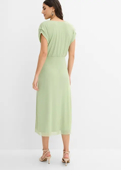 Jerseykleid aus softem Mesh, bonprix