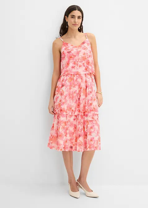 Midikleid aus softem Mesh, bonprix