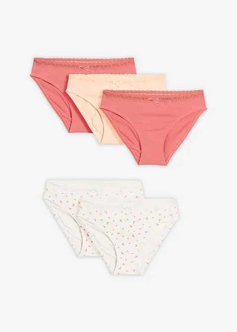 Slip mit weicher Baumwolle (5er Pack), bonprix