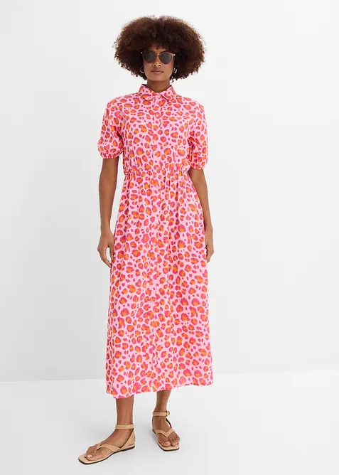 Blusenkleid aus luftigem Musselin, bonprix